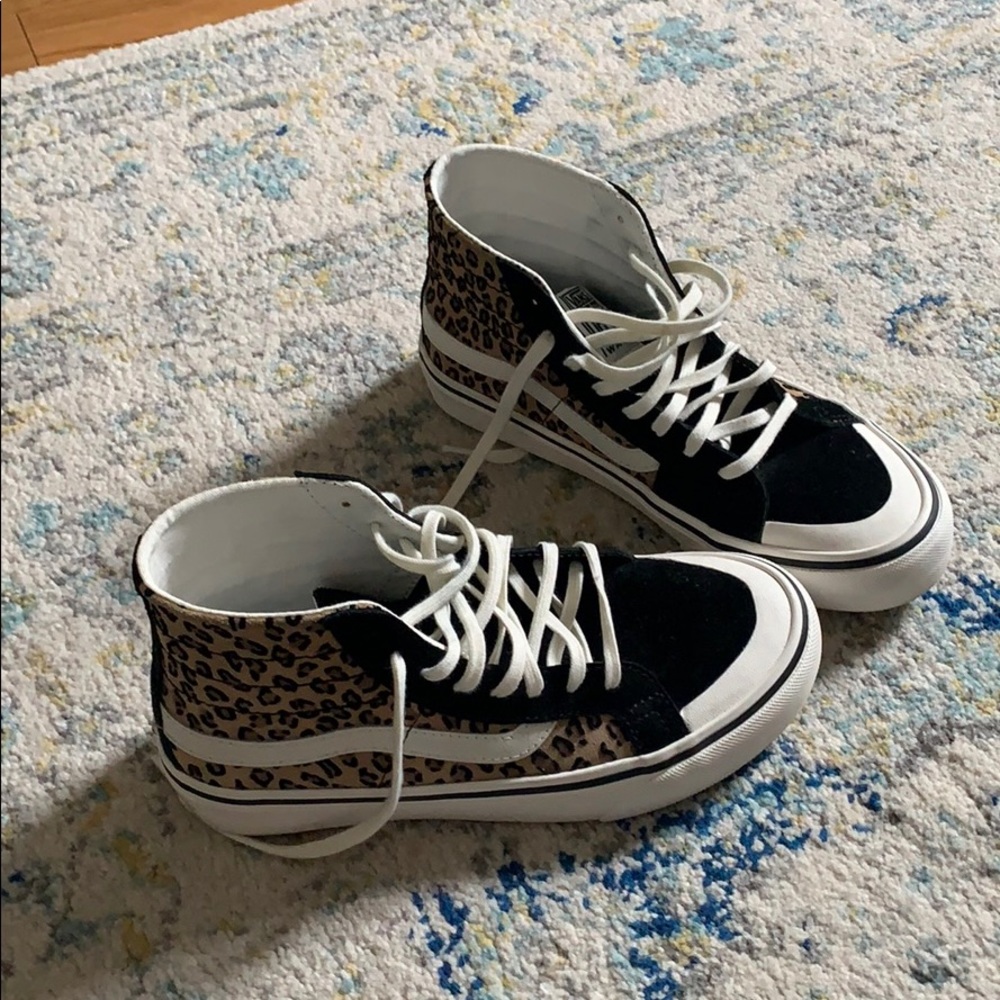 Leopard High Top Vans